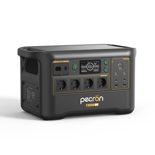 PECRON F3000LFP Portable Power Station 3072Wh with 3600W AC Outlets, Solar Generator & LiFePO4 Battery