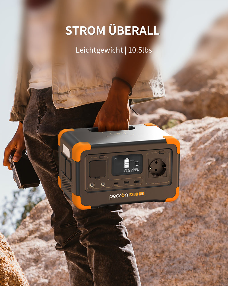 Load image into Gallery viewer, PECRON E300LFP Expandable Portable Power Station 600W 288Wh
