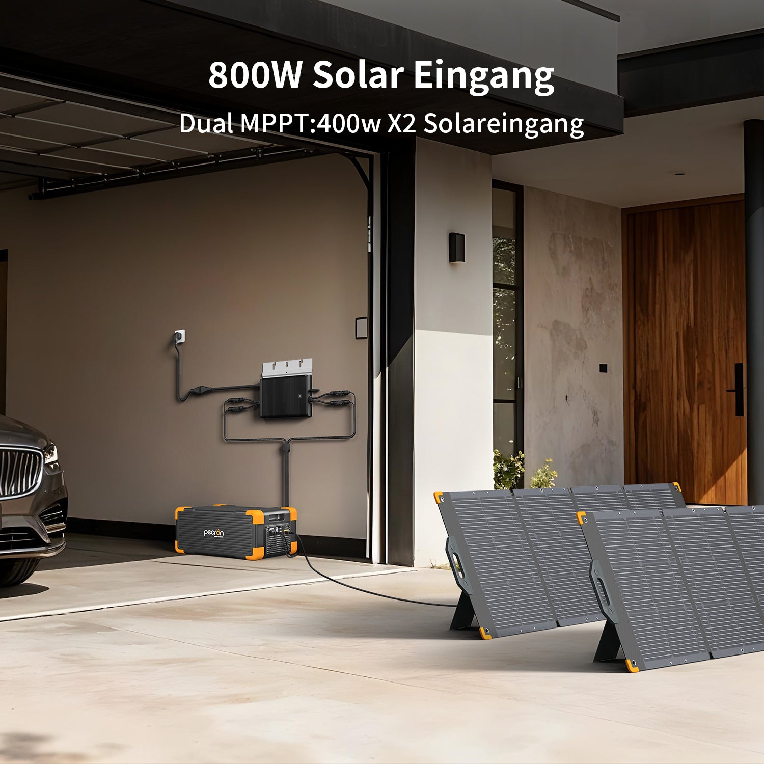 PECRON EP2000S-48V Extended Battery, 2304Wh LiFePO4, Compatible with E1500LFP / E3600LFP / E2400LFP