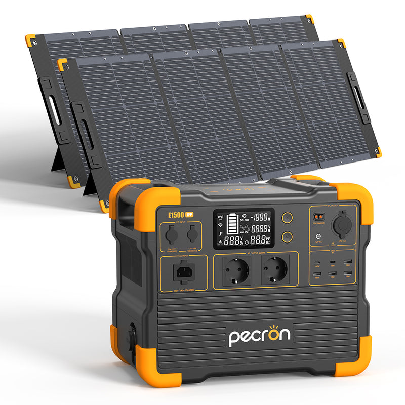 Laden Sie das Bild in Galerie -Viewer, PECRON E1500LFP Expandable Portable Power Station 2200W 1536Wh
