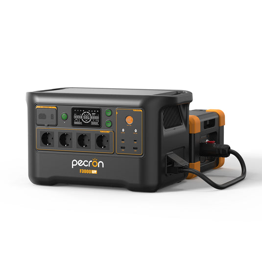 PECRON F3000LFP Portable Power Station 3072Wh with 3600W AC Outlets, Solar Generator & LiFePO4 Battery