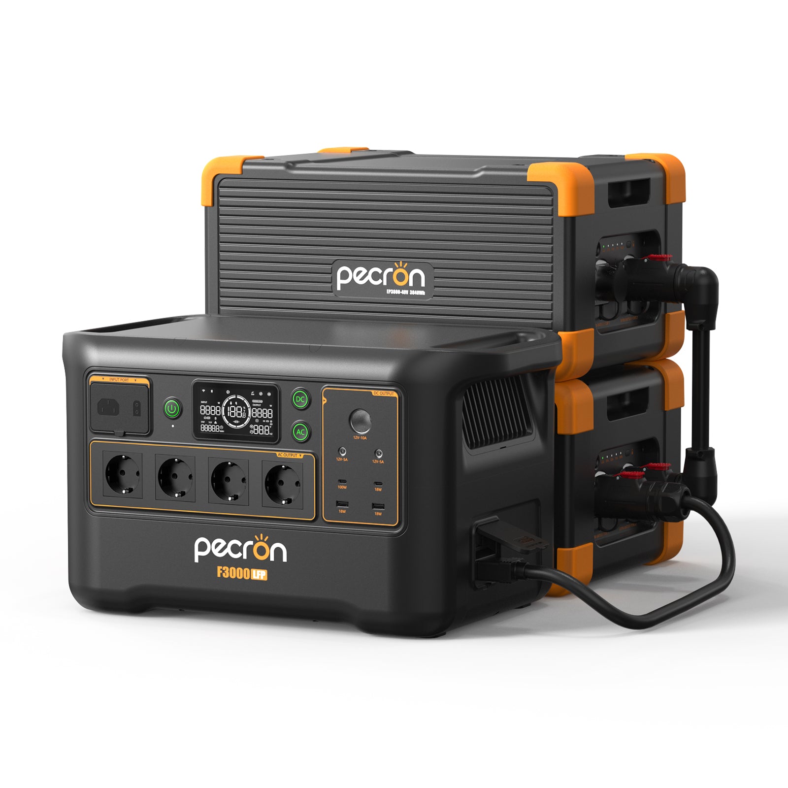 F3000LFP+XT120-M+EP3800-48V*2（10752Wh）(with cascading cable)