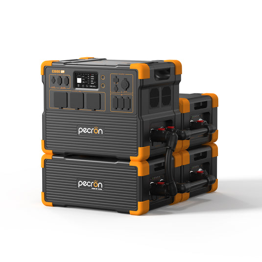 PECRON E3600LFP Expandable Portable Power Station 3600W 3072Wh