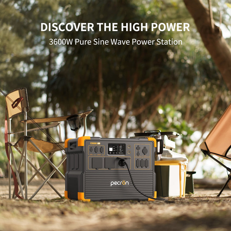 Laden Sie das Bild in Galerie -Viewer, PECRON E3600LFP Expandable Portable Power Station 3600W 3072Wh - Pecron-eu
