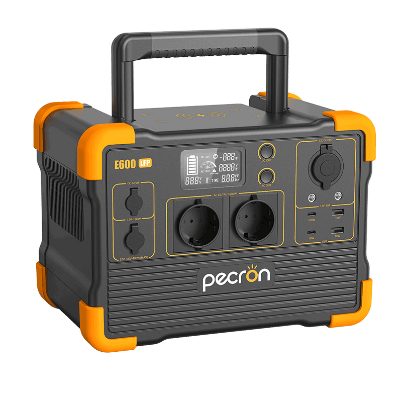 Load image into Gallery viewer, PECRON E600LFP Expandable Portable Power Station 1200W 614Wh - Pecron-eu
