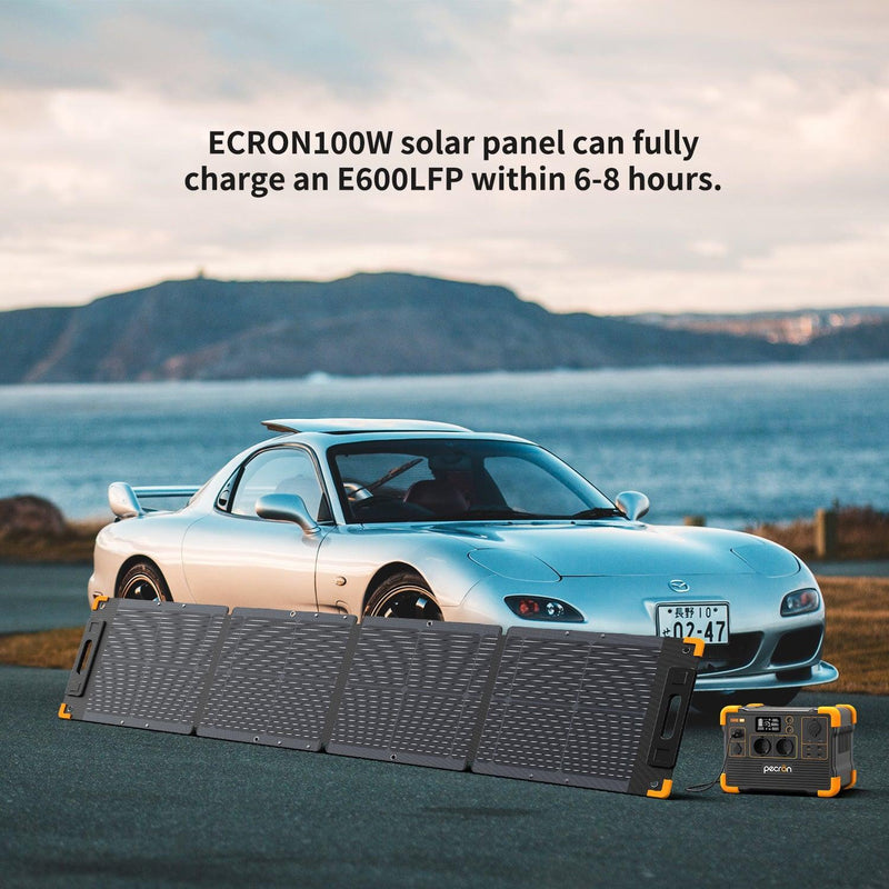 Chargez l&#39;image dans la visionneuse de la galerie, PECRON PV100 100W Portable Solar Panel Waterproof IP67 - Pecron-eu

