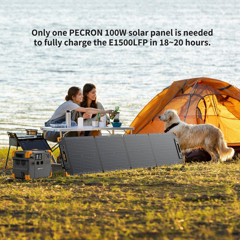 Chargez l&#39;image dans la visionneuse de la galerie, PECRON PV100 100W Portable Solar Panel Waterproof IP67 - Pecron-eu
