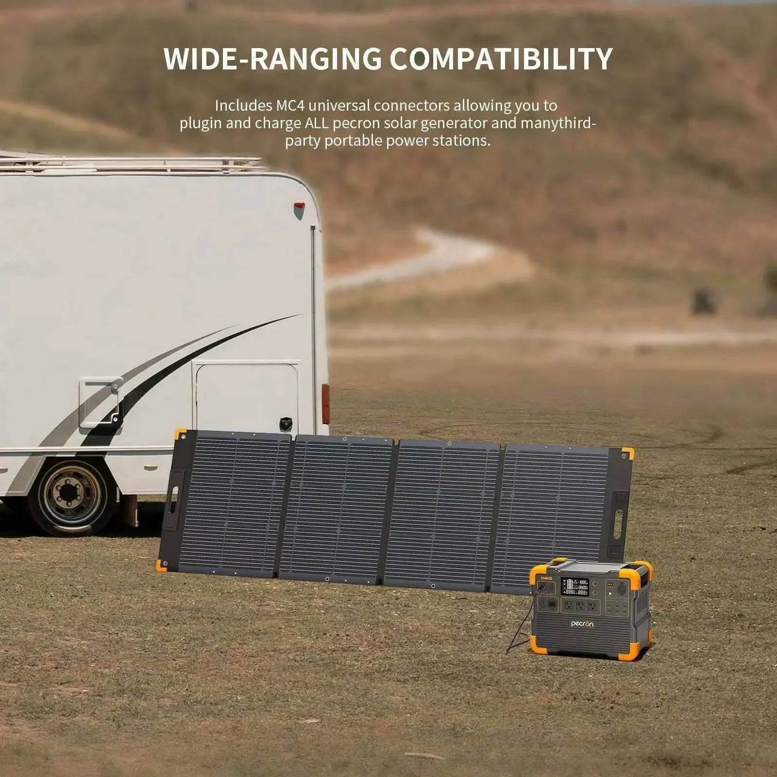 Pecron pv200 200w portable solar panel waterproof ip67