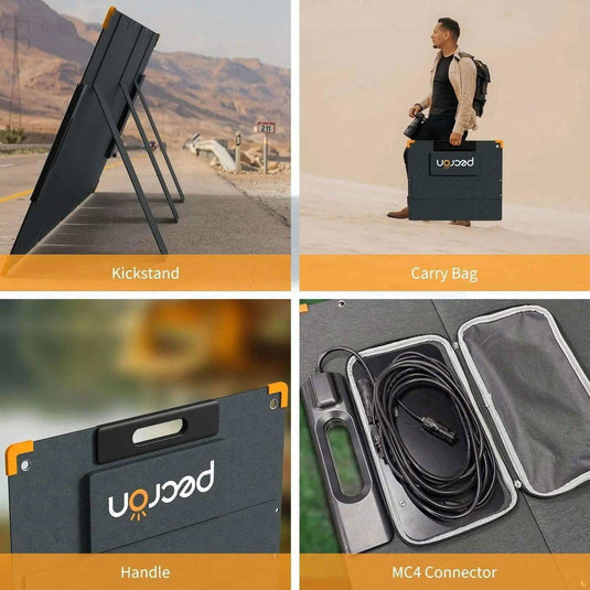 PECRON PV200 200W Portable Solar Panel Waterproof IP67 - Pecron-eu