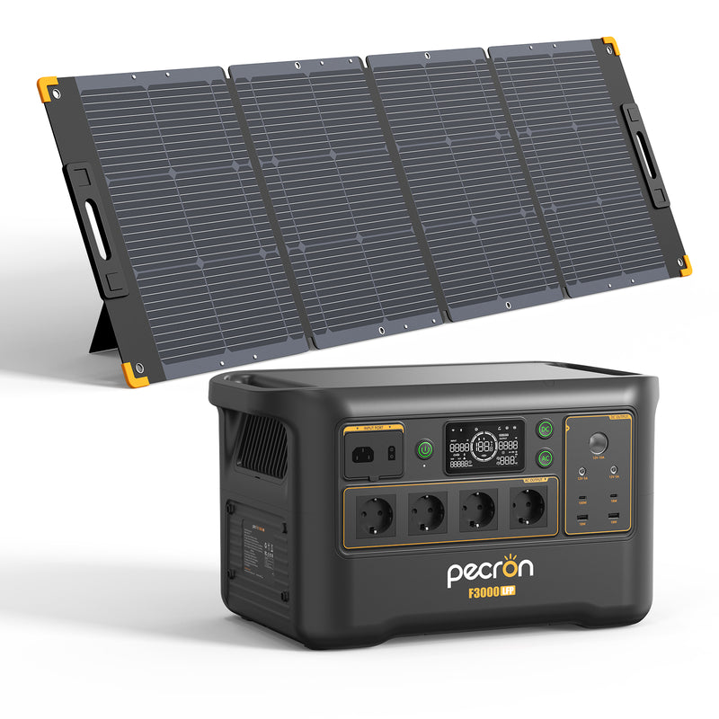 Load image into Gallery viewer, PECRON F3000LFP Portable Power Station 3072Wh with 3600W AC Outlets, Solar Generator &amp; LiFePO4 Battery
