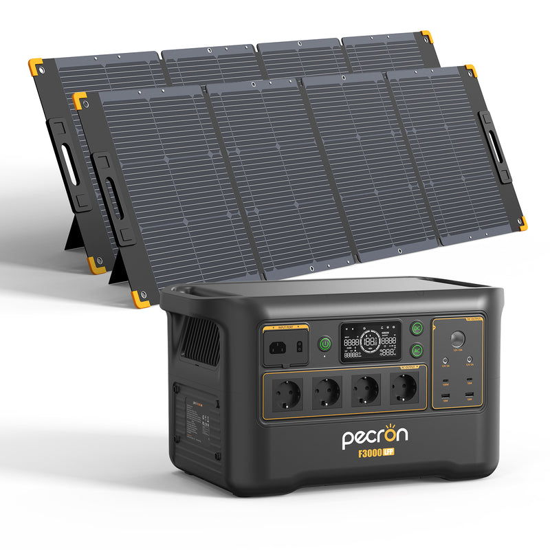 Load image into Gallery viewer, PECRON F3000LFP Portable Power Station 3072Wh with 3600W AC Outlets, Solar Generator &amp; LiFePO4 Battery
