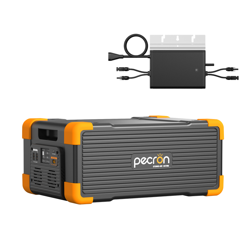 Chargez l&#39;image dans la visionneuse de la galerie, PECRON EP2000S-48V Expansion Battery , 2304Wh LiFePO4 with 800W Microinverter, Compatible with E1500LFP / E3600LFP / E2400LFP
