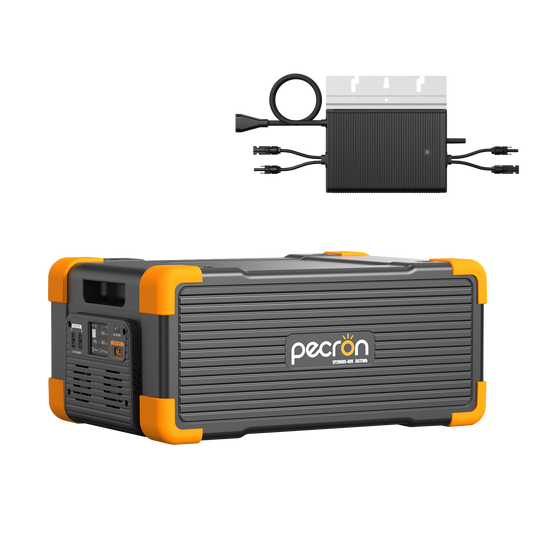 PECRON EP2000S-48V Expansion Battery , 2304Wh LiFePO4 with 800W Microinverter, Compatible with E1500LFP / E3600LFP / E2400LFP